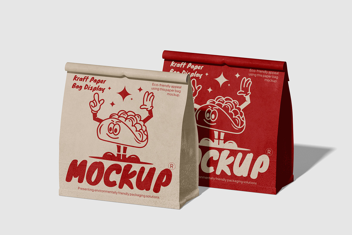 Paper Bag Mockup, a Packaging Mockup by Permadi Creative (Photo 4 of 5)