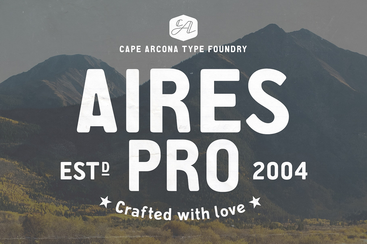 CA Aires Pro, a Sans Serif Font by Cape Arcona Type Foundry (Photo 1 of 7)