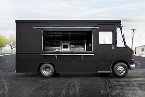 Food Truck. PSD Mockup