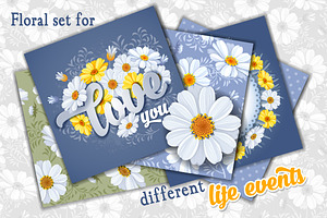 ✿ All about the daisies ✿, a Card Template by Vector beauty
