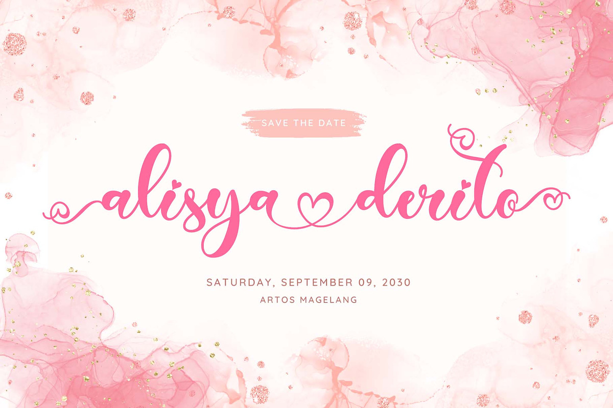 Helena Valentine, a Handwritten Font by Yoga Letter (Photo 4 of 8)