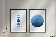 Blue Minimalist Wall Art Set of 4, a Poster Template by Coldgrey Design Studio (Thumbnail 1 of 7)