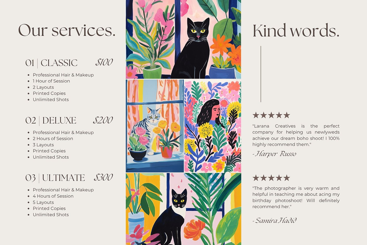 Botanical Cat Clipart Templates, an Animal Illustration by ARTOZEN DIGITAL (Photo 4 of 16)