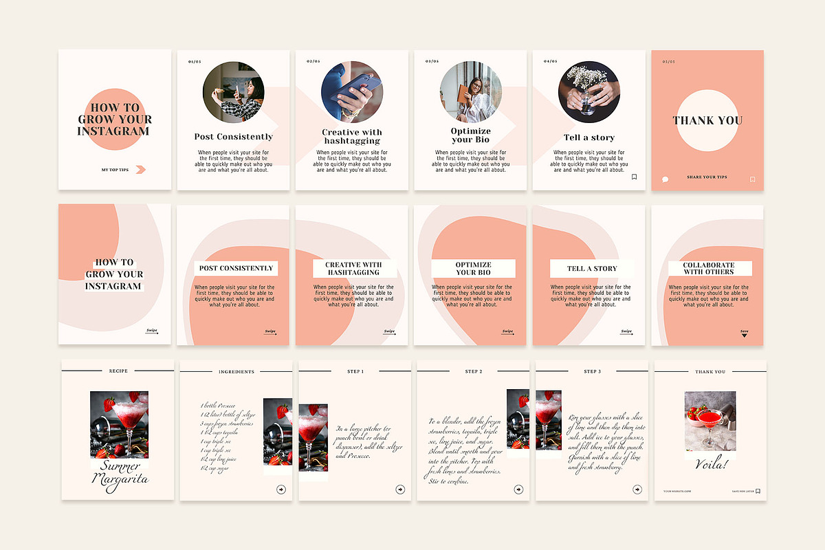Instagram Marketing Templates, a Social Media Template by Kseniia_Design (Photo 5 of 9)