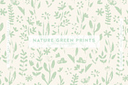 Nature Green Prints, a Pattern Graphic by MalyskaStudio (Thumbnail 1 of 12)