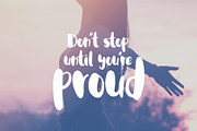 Kyra Script Brush Font, a Sans Serif Font by Blush Font Co. (Thumbnail 5 of 7)