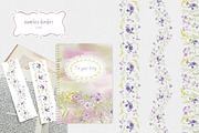 Soft flowers watercolor aesthetic, a Decorative Illustration by Kate Lanbina (Thumbnail 12 of 17)