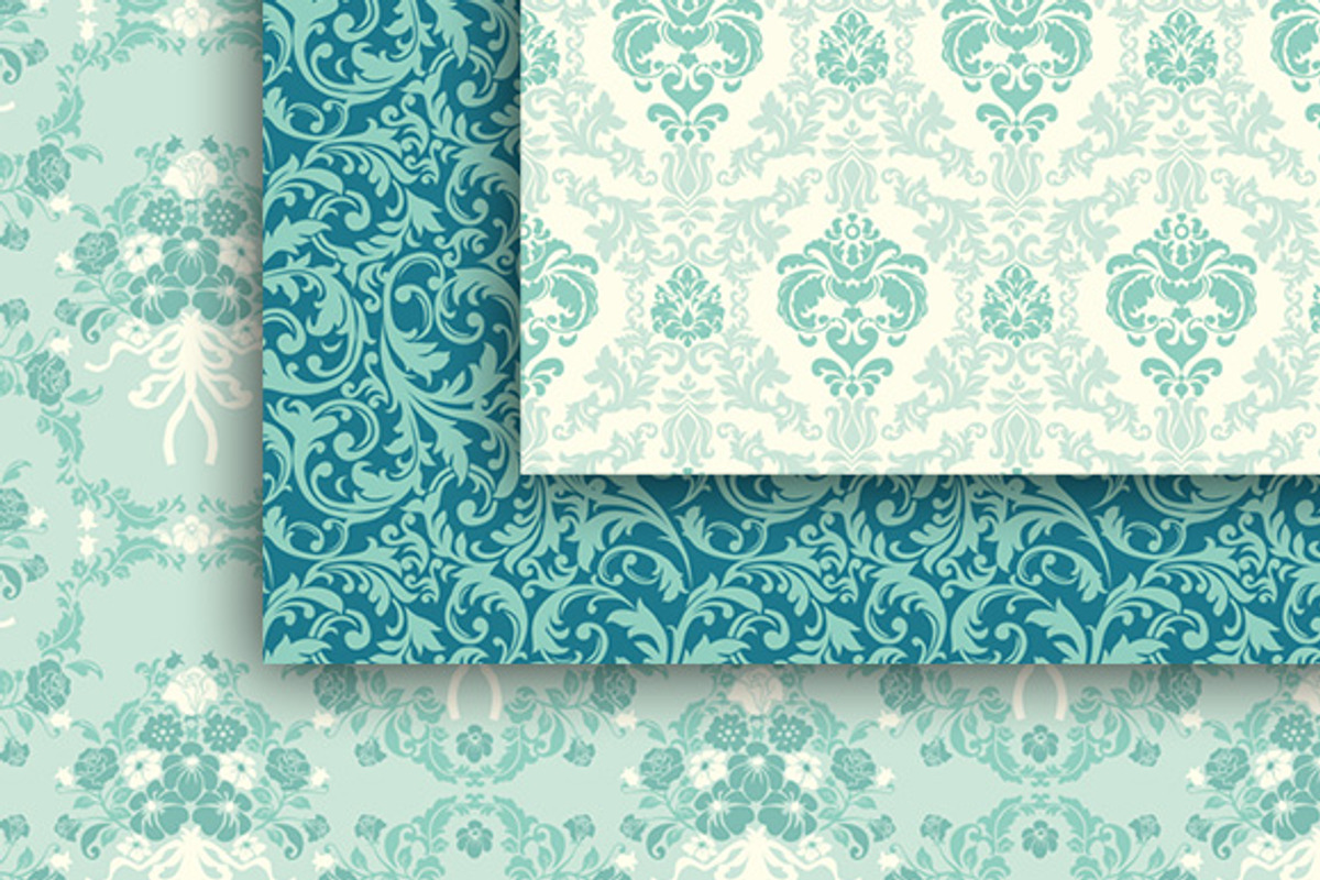 18 Versailles style papers + frames, a Pattern Graphic by CLIPART GARDEN (Photo 2 of 5)