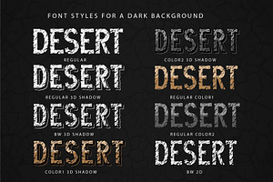 Desert Rock Display Font Family