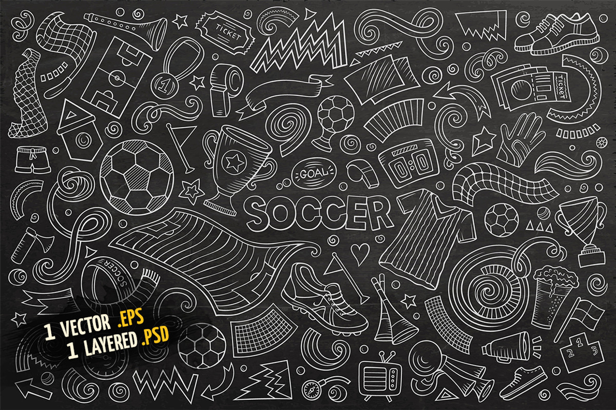 Soccer Objects & Elements Set, an Object Graphic by BALABOLKA (Photo 4 of 4)