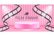 Film Frame with Pink Podium, a Decorative Illustration by PsychocheArt (Thumbnail 1 of 3)