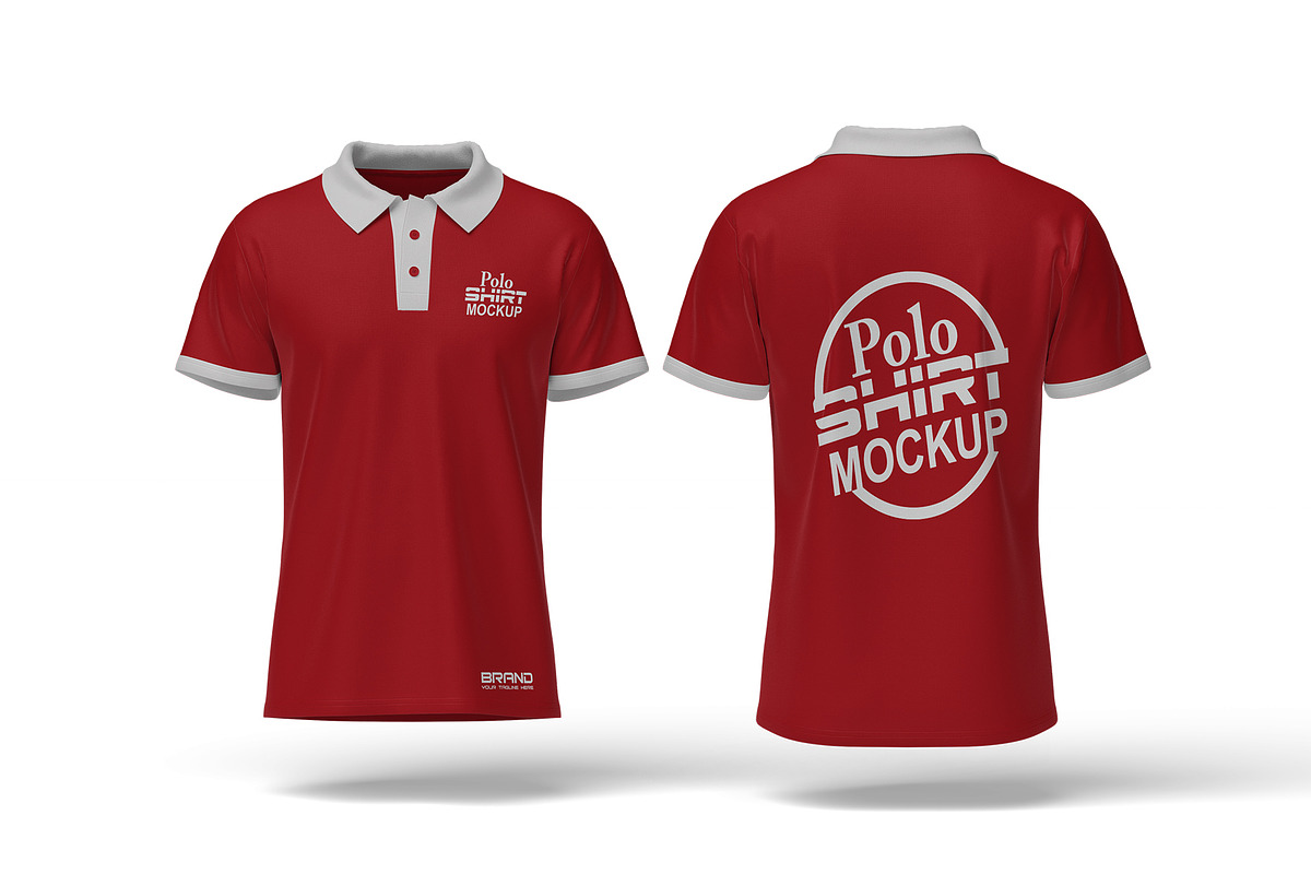 Polo T-Shirt Mockup, an Apparel Mockup by mockupbuys (Photo 8 of 8)