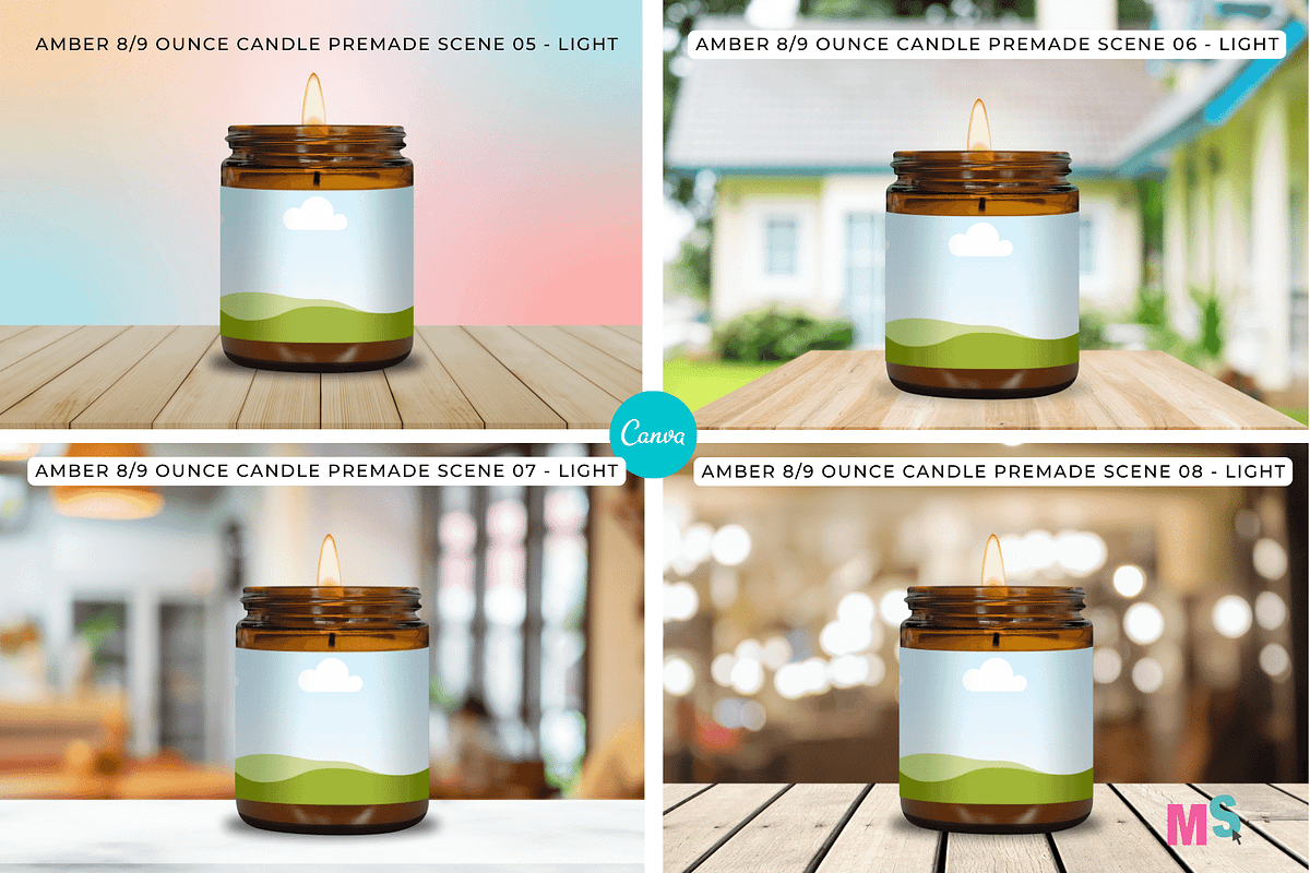 Amber Candle Jar Mockup for Canva, a Mockup by Mockup Scene (Photo 9 of 21)