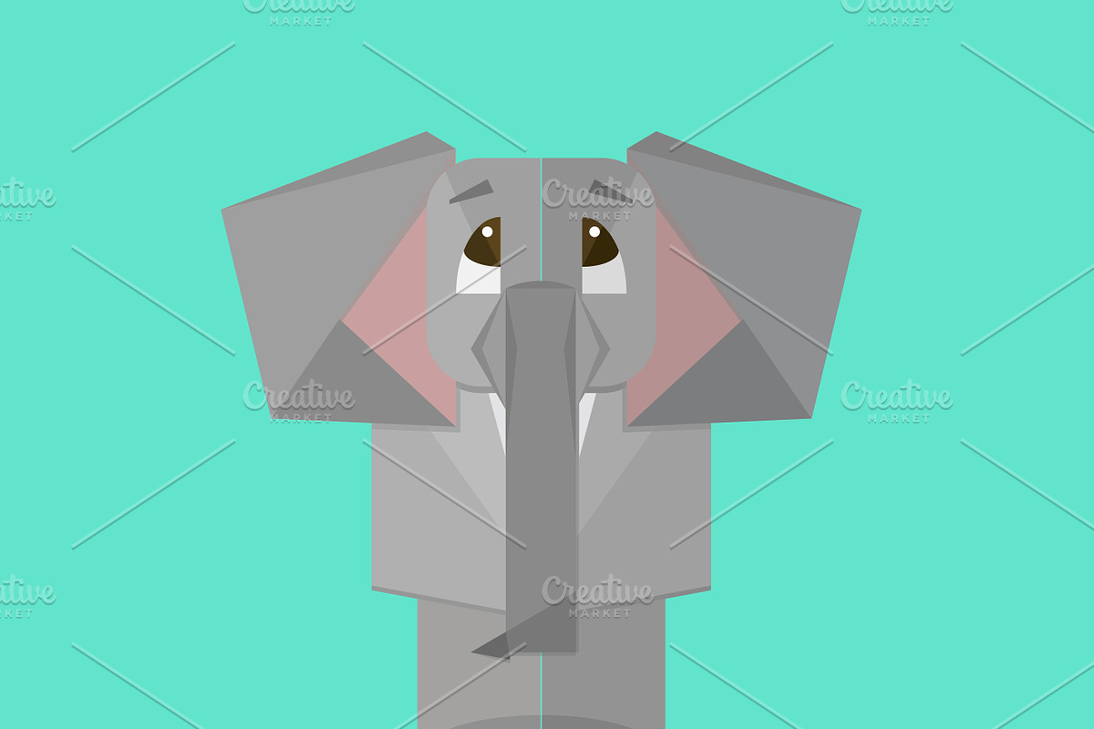 Elephant Vector Graphic, an Object Graphic by katyapolo (Photo 1 of 2)
