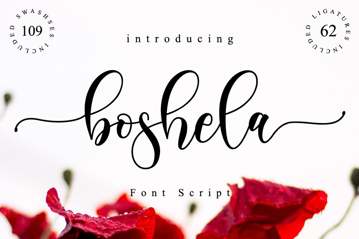 Boshela - Wedding Font