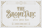 Brometalic - Vintage Display Typefac, a Serif Font by Koplexs Studio (Thumbnail 1 of 13)
