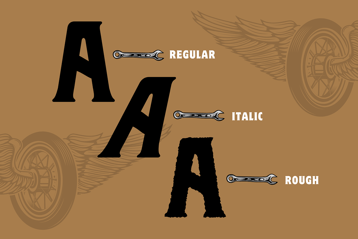 Retro Rider - Branding Logo Font, a Serif Font by Nirmana Visual (Photo 3 of 10)