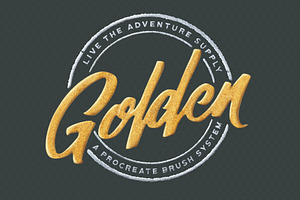 GOLDEN Procreate Brush System