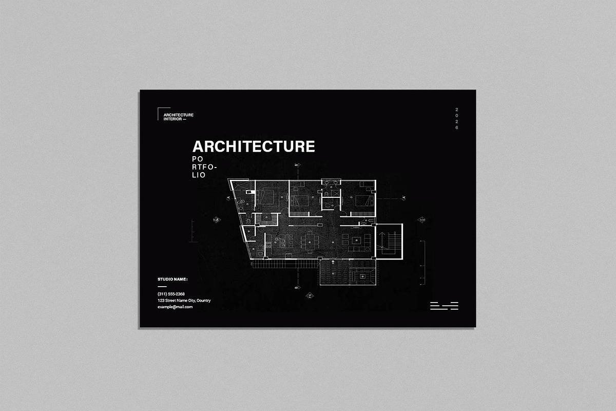 Architecture Portfolio Template, a Brochure Template by ElvinPrint (Photo 4 of 7)