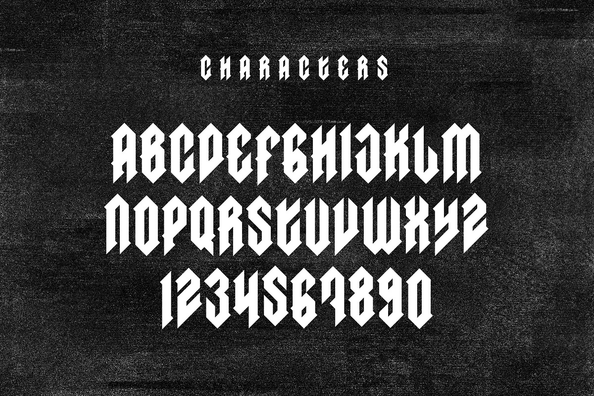 SAYAT BOLD BLACKLETTER TYPEFACE, a Blackletter Font by CONTRIVEDAZE (Photo 6 of 7)