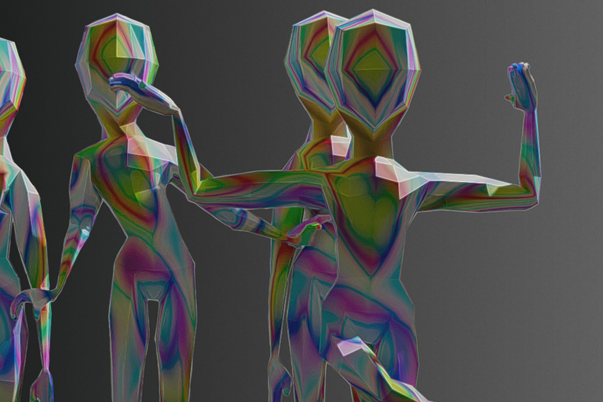 Obsidian 3D Humanoid, a Characters & Person 3D Model by MoniGarr (Photo 1 of 6)