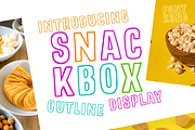 Snackbox – Fun Outline Display Font, a Sans Serif Font by overlaytemplates (Thumbnail 1 of 5)