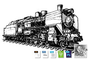 Vintage transport set, a Transportation Illustration by CatMadePattern (Thumbnail 3 of 7)