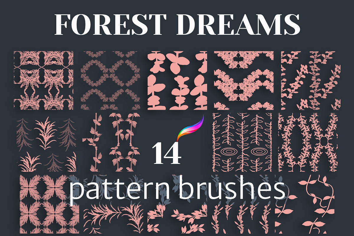 78 Brush-pattern-flow PROCREATE, a Brush Add-On by Pachel (Photo 2 of 13)