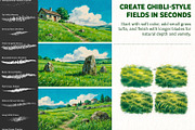 Ghibli-Inspired Procreate Brushes, a Brush Add-On by BrushArchive (Thumbnail 12 of 19)