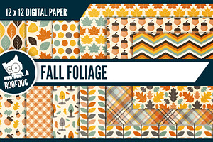 Fall Foliage Digital Paper