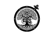 Steampunk Tree of Life Symbol Bundle, an Illustration by yasushie (Thumbnail 28 of 31)