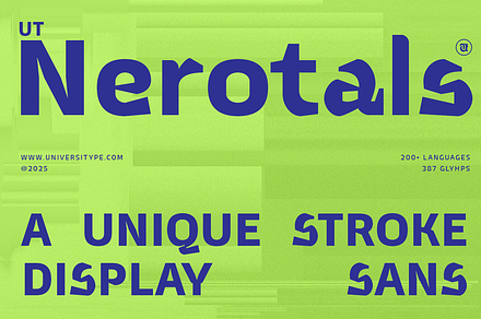 UT Nerotals - A Unique Display Font