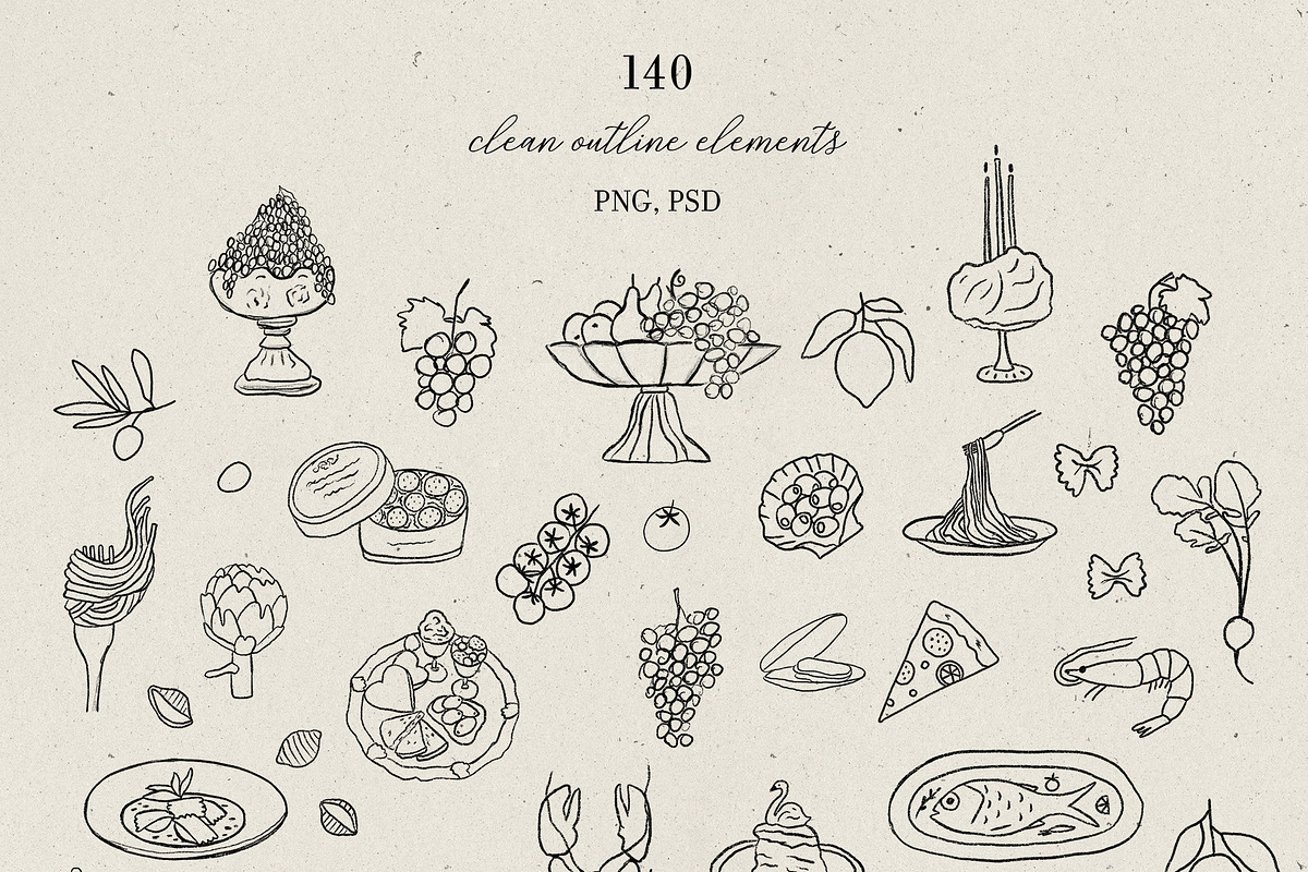 La Charcoal | 422 elements, an Object Illustration by Oksana Stepova (Photo 22 of 24)
