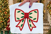 Christmas Coquette Bow Crochet Faux, an Illustration by Craft Nest (Thumbnail 2 of 5)