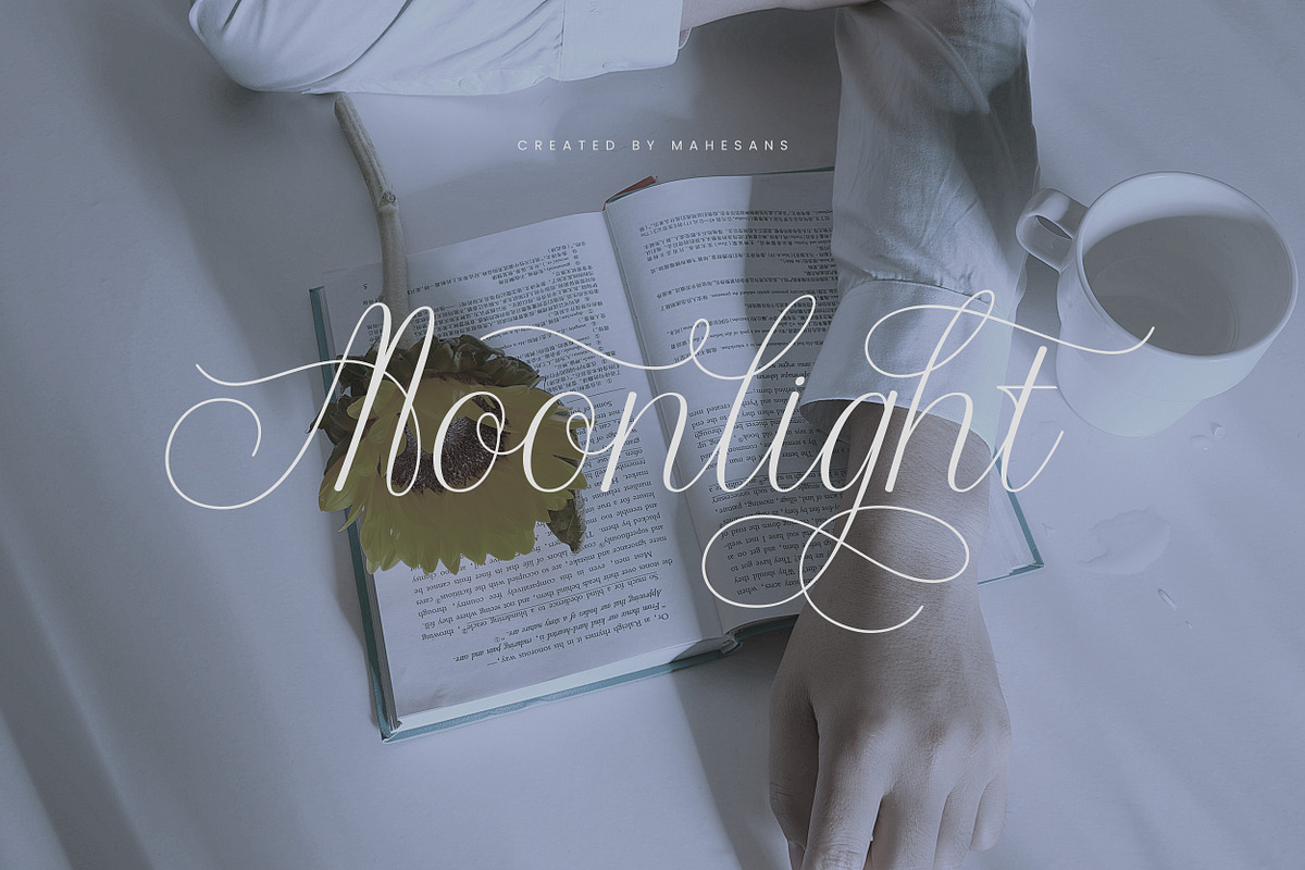 Idgitaf | Calligraphy Script Font, a Script Font by Mahesans Co (Photo 9 of 10)