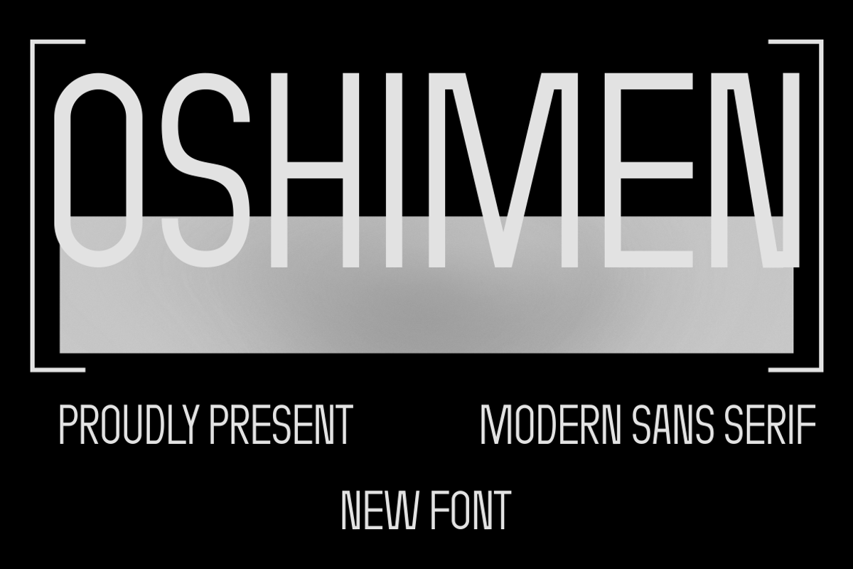 OSHIMEN, a Sans Serif Font by maxstrim_graphich