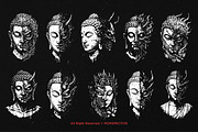 10 Bundle Dark Art Buddha Demon, an Illustration by Morspective (Thumbnail 6 of 7)