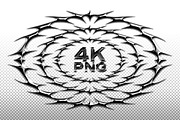 Chrome Tribal Borders and Shapes, an Object Graphic by BonkiStudio (Thumbnail 3 of 9)