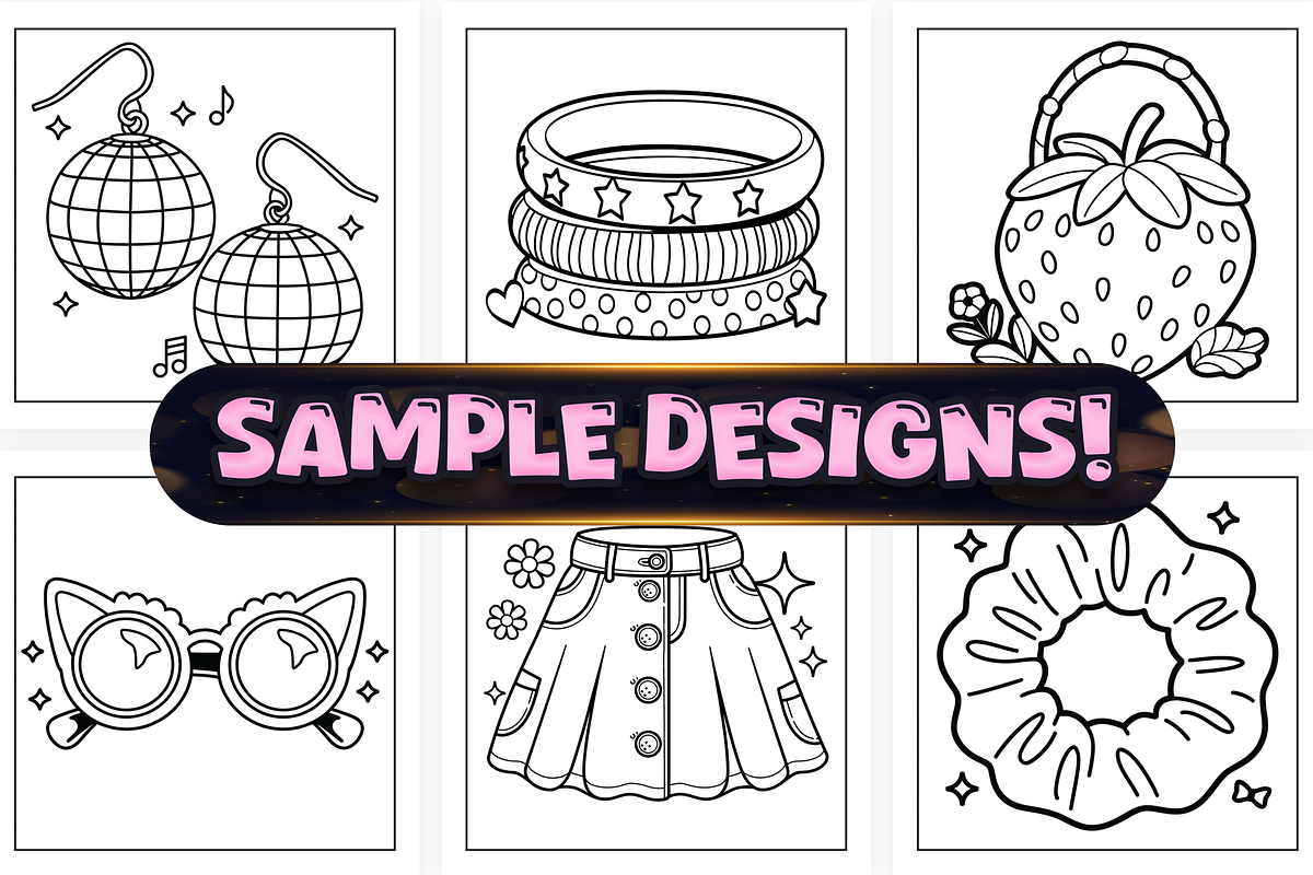 Bold Easy Fashion Vibes Coloring, a Work Illustration by Craftsbeefy (Photo 3 of 4)