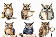 School Clipart School Owl Classroom, an Illustration by Craft Nest (Thumbnail 5 of 6)