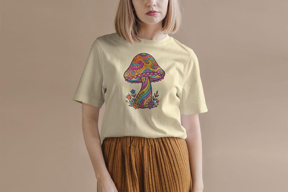 Groovy Mushrooms Clipart, an Object Illustration by Forhadx5 (Photo 10 of 11)