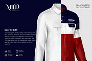 Men's workwear shirt set mockup, a Books & Magazine Mockup by Mildstudio (Thumbnail 5 of 8)