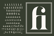 Kinlock - Elegant Stencil Serif, a Serif Font by Surplus Type Co (Thumbnail 7 of 7)