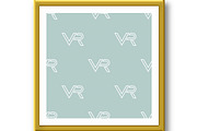 Seamless Vector Pattern With VR, a Pattern Graphic by FineArtStudio (Thumbnail 2 of 3)