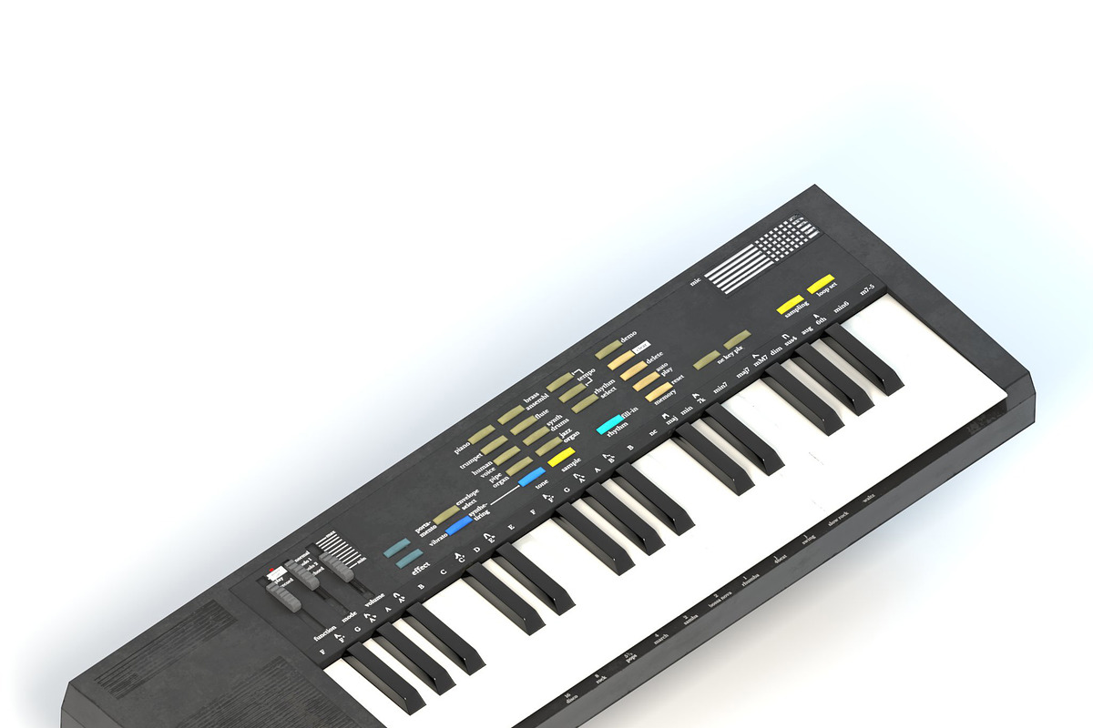 Synthesizer PBR Low Poly, an Object 3D Model by Daniel Mikulik (Photo 12 of 14)