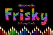 Frisky Bitmap Color Font, a Symbol Font by Fox7 By Rattana (Thumbnail 1 of 8)