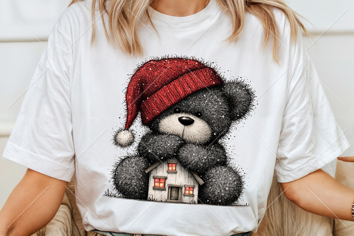 Whimsical Teddy Bear Christmas PNG, a Seasonal Illustration by Canvas Craft (Photo 6 of 10)