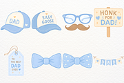Silly Goose Clipart Father's Day PNG, a Seasonal Illustration by SugarCloudStudioArt (Thumbnail 5 of 6)