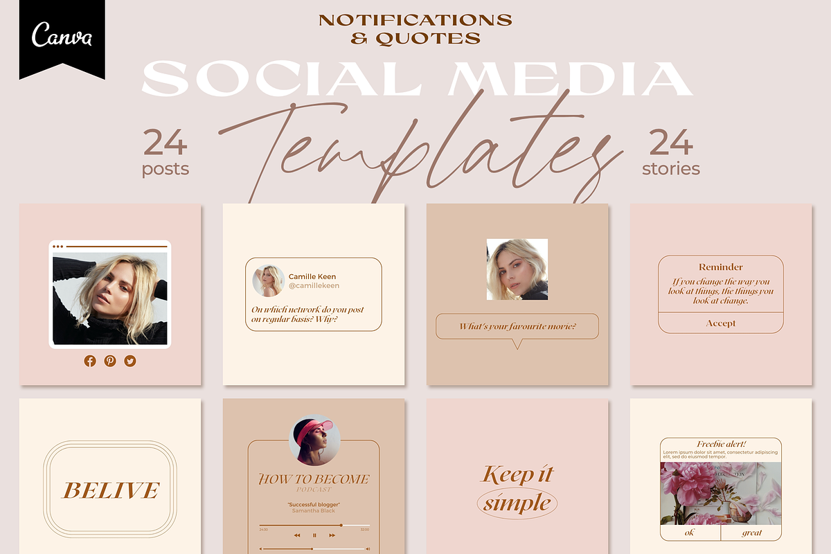 Instagram Notification Template, a Social Media Template by Bonumo (Photo 1 of 9)