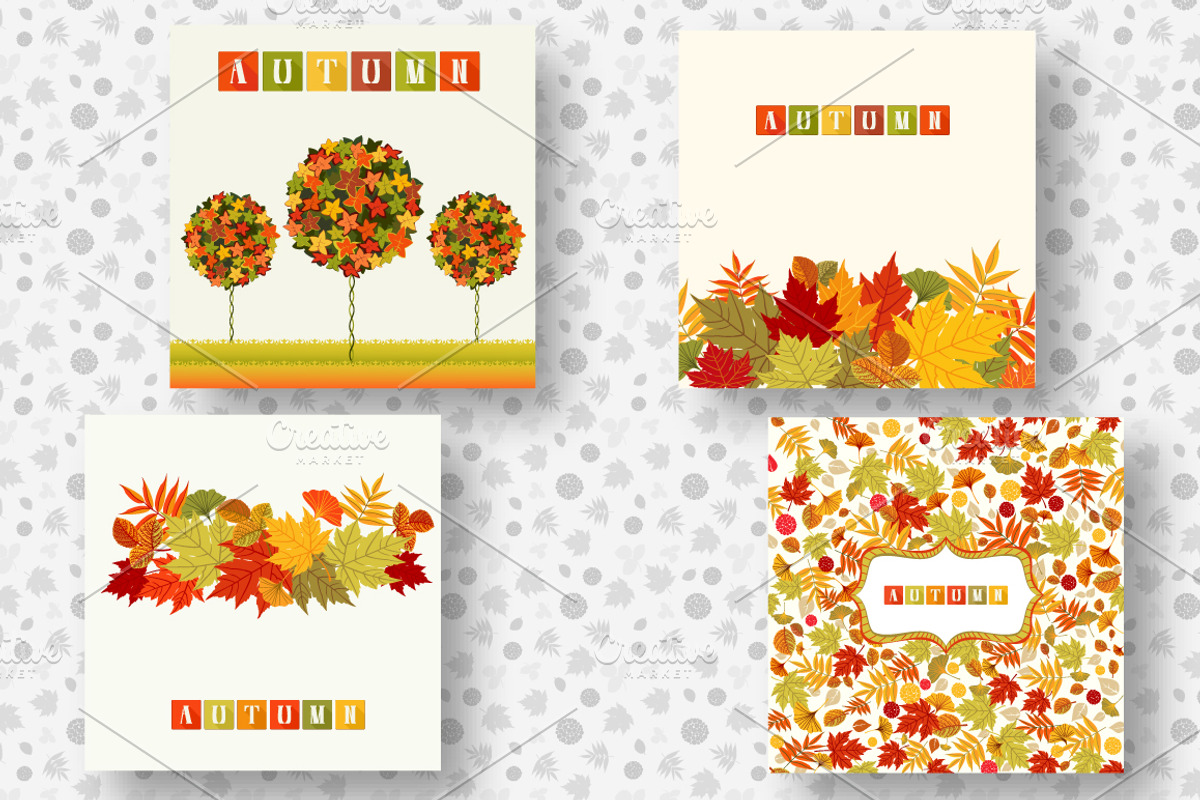 Autumn Welcome Vector Kit, a Pattern Graphic by KsanasK.Art (Photo 4 of 5)
